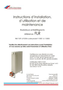 thumbnail of BNH thermique Antidéflagrant FLR Notice montage-maintenance 2202